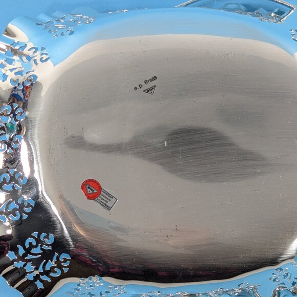 BMF Silverplated Wedding Basket with folding handle, with original box - Picture 11 of 13